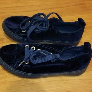 Blue Velvet Shoes